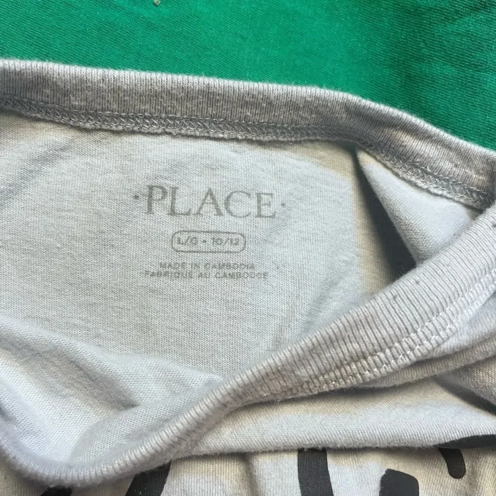 The Children's Place Graphic Tees (Lot of 3) - Green, Blue, White